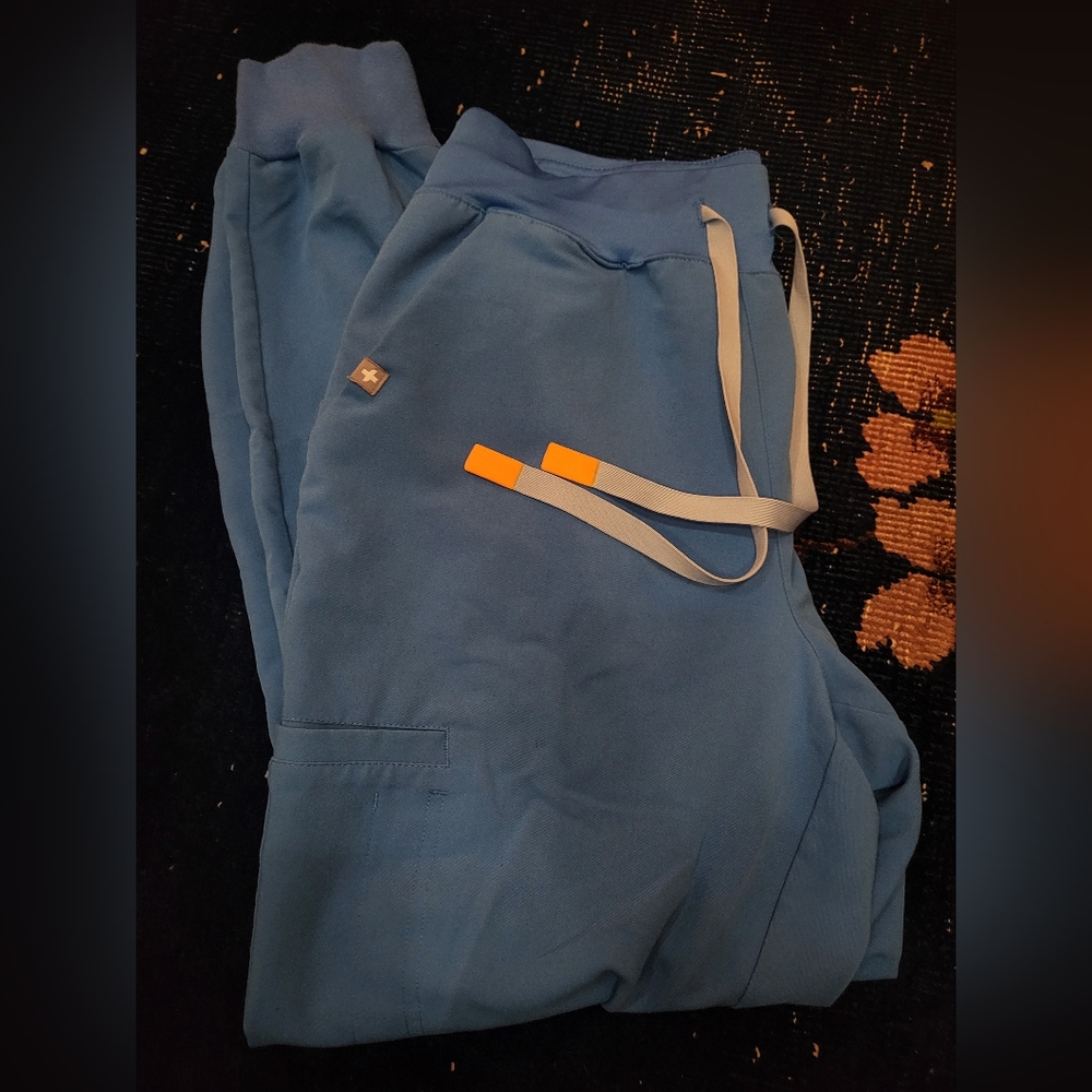 FIGS Capri Blue High Waisted Joggers